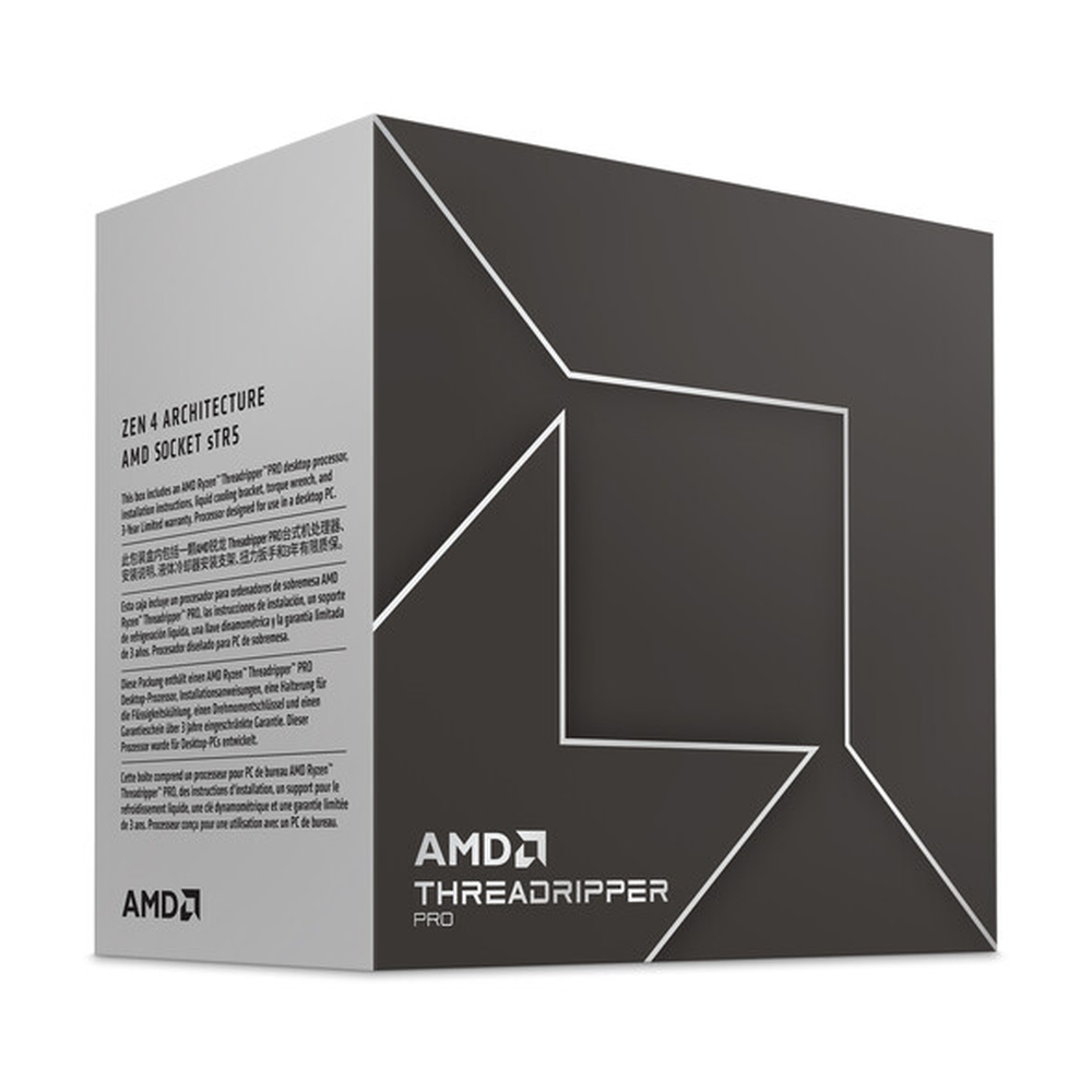 معالج AMD Ryzen Threadripper Pro 7975WX، 32 نواة، تردد النواة الأساسي 4 جيجاهرتز، تردد توربو 5.3 جيجاهرتز، ذاكرة تخزين مؤقتة L3 سعة 128 ميجابايت، DDR5، مقبس sTR5، ضمان لمدة عام | 100-100000453WOF