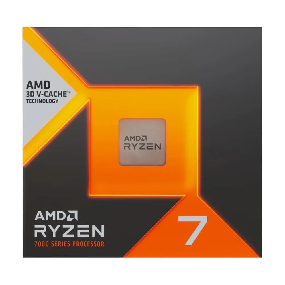 معالج الألعاب AMD Ryzen 7 7800X3D، 8 أنوية، تردد أساسي 4.2 جيجاهرتز، تردد توربو 5 جيجاهرتز، ذاكرة تخزين مؤقتة L1 بحجم 512 كيلوبايت، DDR5، مقبس AM5، ضمان لمدة سنة | 100-100000910WOF