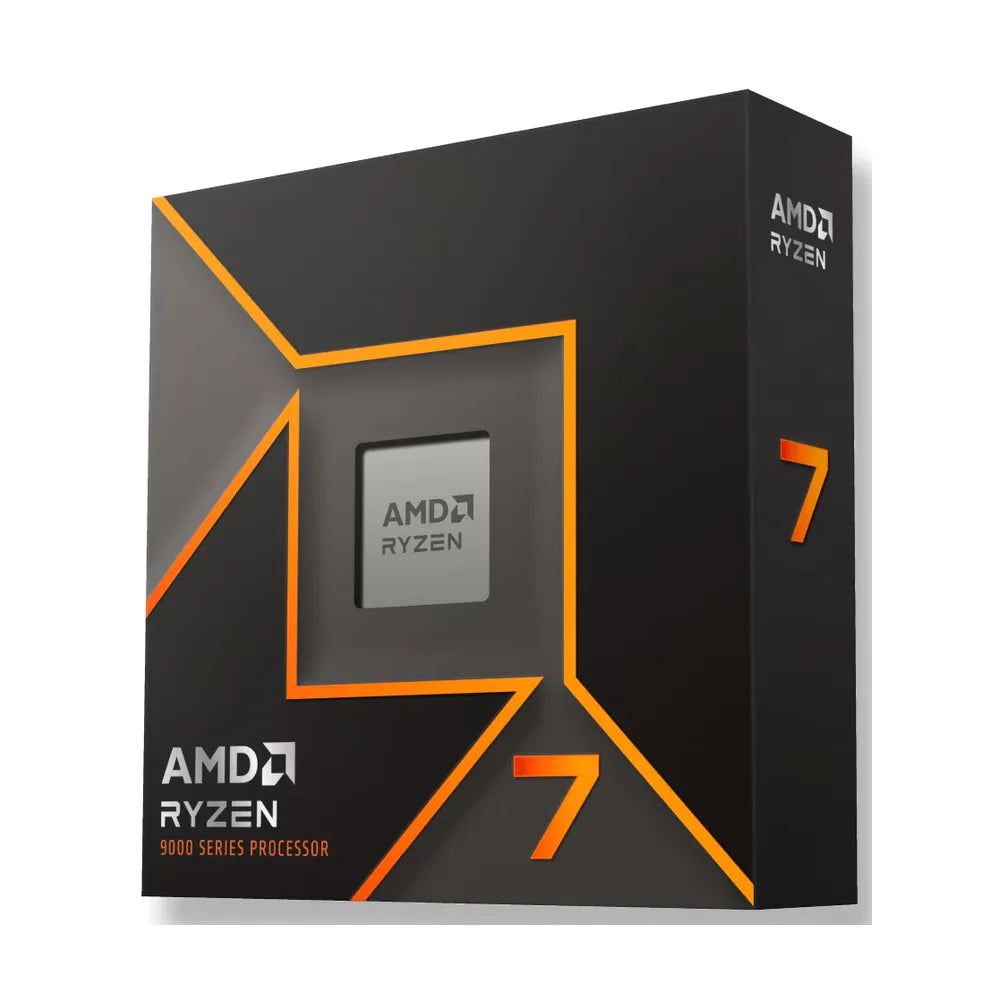 معالج AMD Ryzen 7 9700X، ثماني النواة، تردد أساسي للنواة 3.8 جيجاهرتز، تردد تربو 5.5 جيجاهرتز، ذاكرة تخزين مؤقت L1 سعة 640 كيلوبايت، DDR5، مقبس AM5، ضمان سنة واحدة | 100-100001404WOF