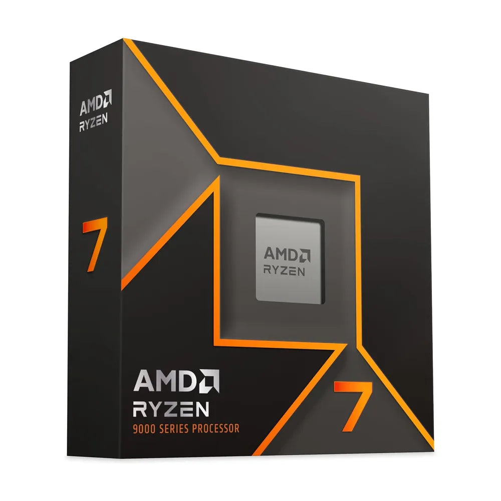 معالج AMD Ryzen 7 9700X، ثماني النواة، تردد أساسي للنواة 3.8 جيجاهرتز، تردد تربو 5.5 جيجاهرتز، ذاكرة تخزين مؤقت L1 سعة 640 كيلوبايت، DDR5، مقبس AM5، ضمان سنة واحدة | 100-100001404WOF