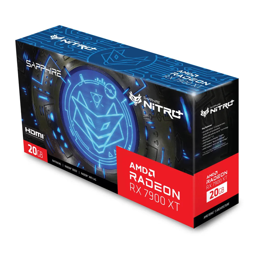 بطاقة رسومات SAPPHIRE AMD Radeon RX 7900 XT 20 GB GDDR6 NITRO PLUS | 11323-01-40G