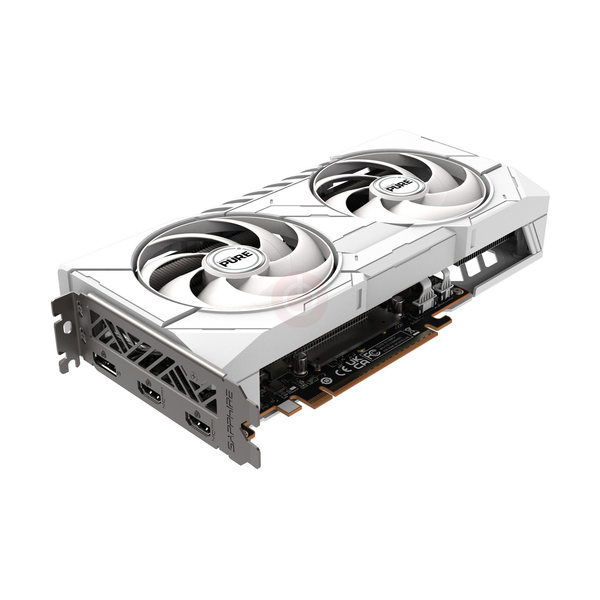 Sapphire PULSE AMD Radeon RX 9060 XT OC Edition Graphics Card, GDDR6 16 GB 128-bit Memory, HDMI 2.1 & DP 2.1a Outputs, PCI Express 5.0, 3290 MHz Boost Clock, 20 GBps Memory Clock, White, 1 Year Warranty | 11350-02-20G