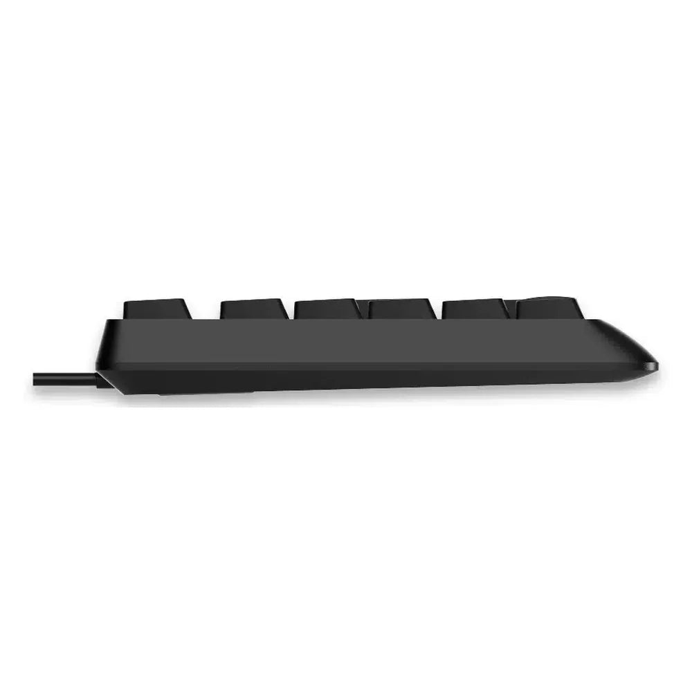 Rapoo NK1900 100% Engilsh & Arabic Keyboard, USB Wired, Spill Resistant, Laser Carved Keycap, Black, 1 Year Warranty | 12387