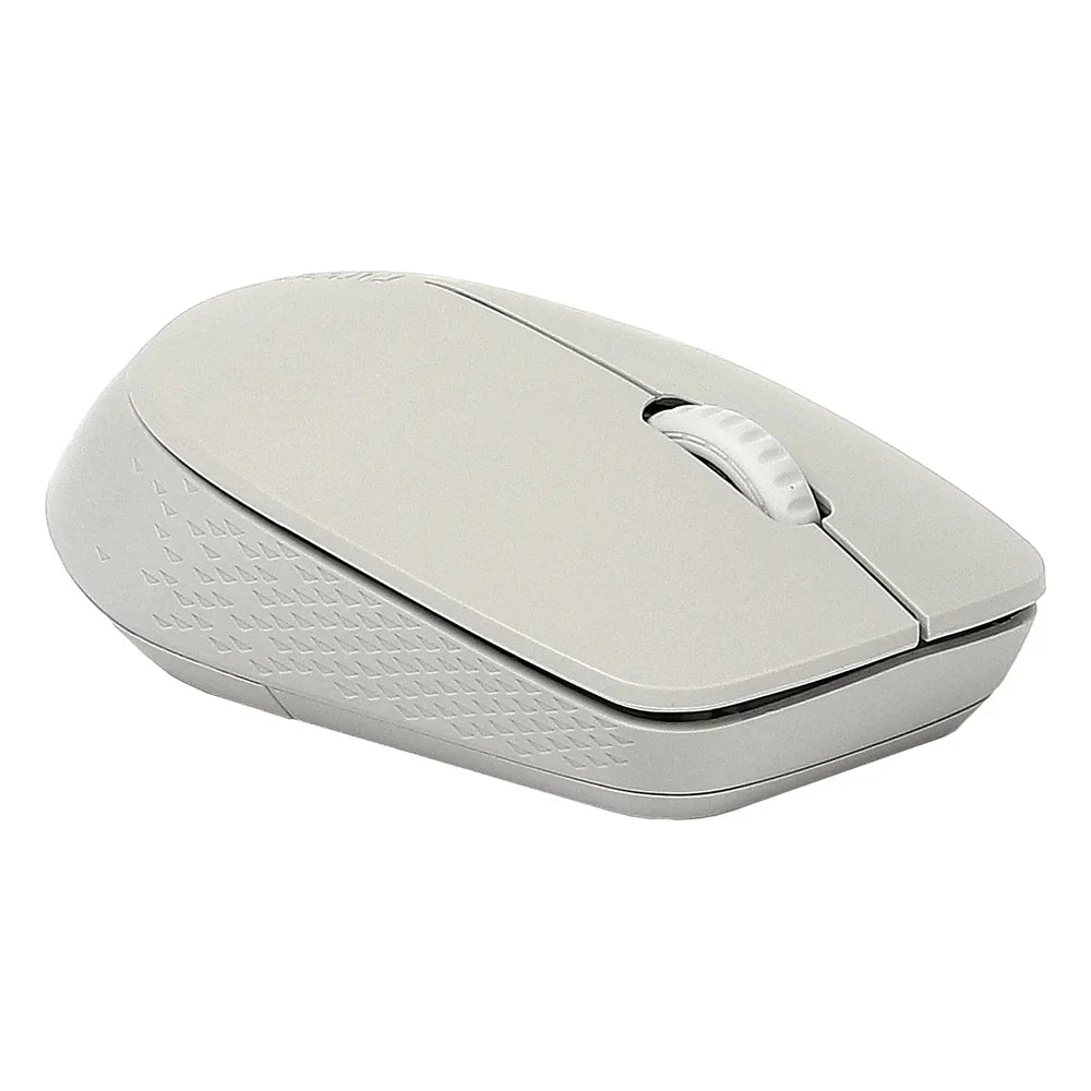 Rapoo M100 Silent Multi-Mode Wireless Mouse, 1300 DPI Optical Sensor, 3 (Left/Right-click, Middle click/scroll wheel) Buttons, Ambidextrous Design, Up to 9 months Battery Life, Light Grey, 1 Year Warranty | 18185