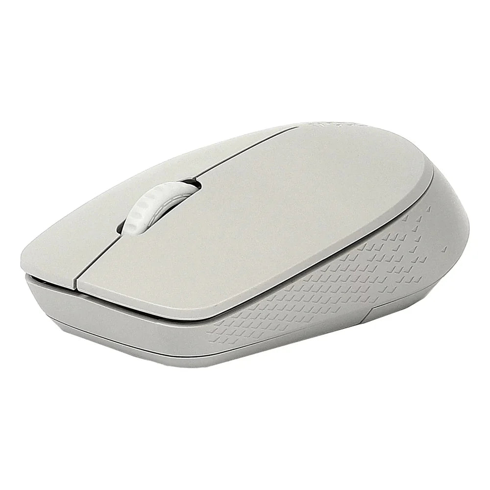 Rapoo M100 Silent Multi-Mode Wireless Mouse, 1300 DPI Optical Sensor, 3 (Left/Right-click, Middle click/scroll wheel) Buttons, Ambidextrous Design, Up to 9 months Battery Life, Light Grey, 1 Year Warranty | 18185