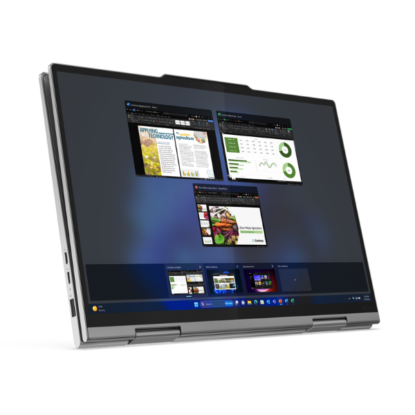 LENOVO ThinkPad X1 2in1 Gen9 Intel Core Ultra 7 155U Processor, 16 GB RAM, 512 GB SSD, 14" inch WUXGA (1920x1200) Touch Display, 60Hz, Windows 11Pro, English & Arabic Keyboard, Grey, 3 Year Warranty | 21KE005FGR