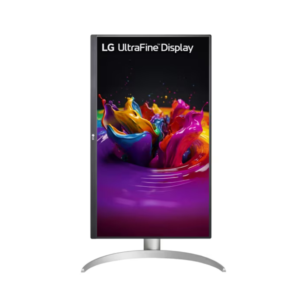 شاشة LG UltraFine 27UP850K-W بحجم 27 بوصة بدقة 4K UHD (3840 x 2160)، مضادة للتوهج، منفذ DP، منفذ HDMI، منفذ USB-C، إمكانية تعديل الارتفاع/المحور/الإمالة، ضمان لمدة سنة | 27UP850K-W
