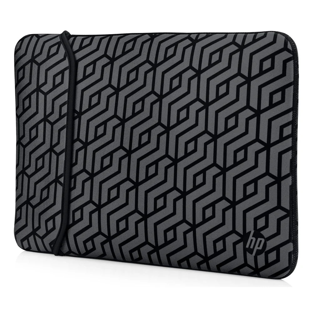 HP 15.6-Inch Reversible Laptop Sleeve, Dual-Sided Black and Grey Design, Protective Neoprene Material, 1 Year Warranty | 2TX17AA-ABB