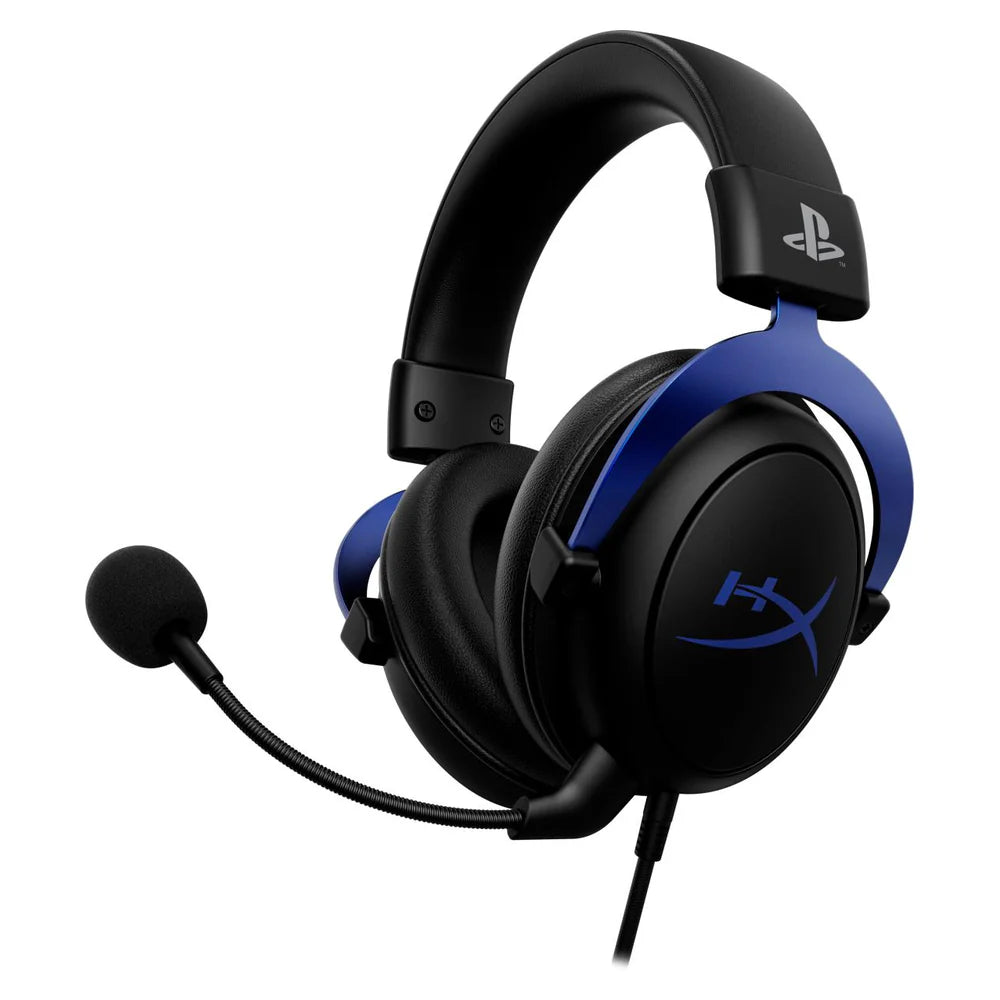 سماعة رأس للألعاب HyperX Cloud، For PS5-PS4، Black/Blue، ضمان سنة واحدة | 4P5H9AM#ABB