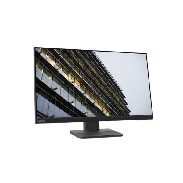 شاشة Lenovo ThinkVision E24-28 بحجم 23.8 بوصة ودقة FHD (1920x1080)، مضادة للتوهج، منافذ HDMI وDP وVGA، قابلة لضبط الارتفاع/المحور (الدوران)/الدوران الجانبي/الإمالة، ضمان 3 سنوات | 62B6MAT3UK