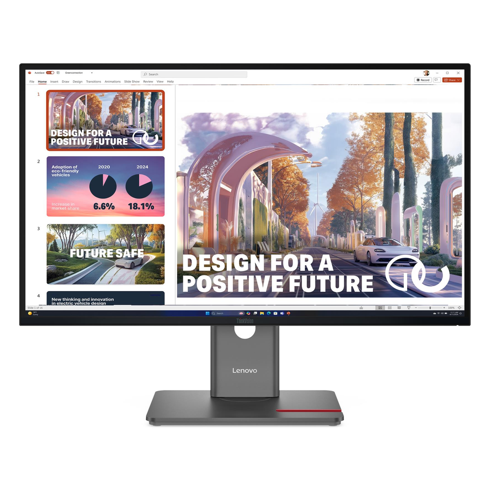 شاشة Lenovo ThinkVision P27QD-40 بحجم 27 بوصة QHD (2560 × 1440)، معدل تحديث 120 هرتز، مضادة للتوهج، USB-C، HDMI، DP، RJ45، ارتفاع/إمالة/دوران/محور، قابلة للتعديل، ضمان 3 سنوات | 64B3GAT2UK