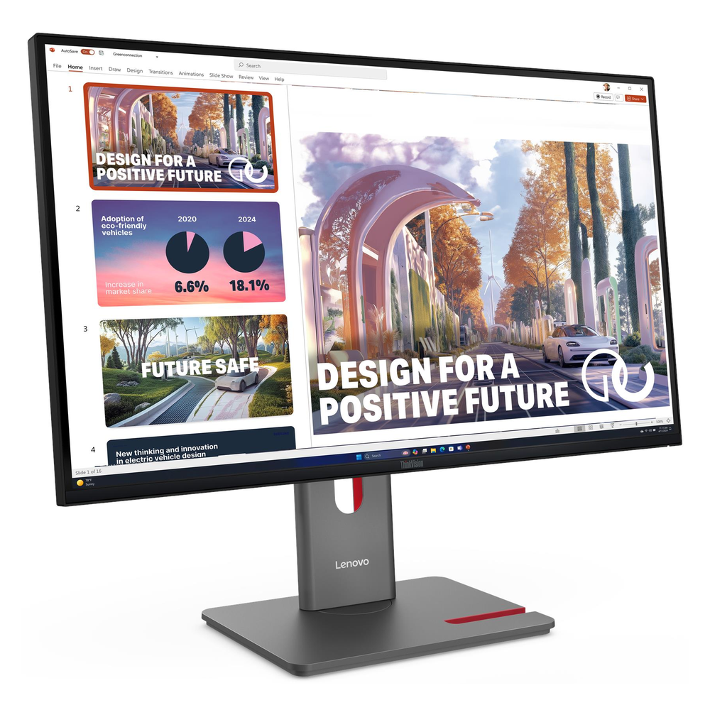 شاشة Lenovo ThinkVision P27QD-40 بحجم 27 بوصة QHD (2560 × 1440)، معدل تحديث 120 هرتز، مضادة للتوهج، USB-C، HDMI، DP، RJ45، ارتفاع/إمالة/دوران/محور، قابلة للتعديل، ضمان 3 سنوات | 64B3GAT2UK