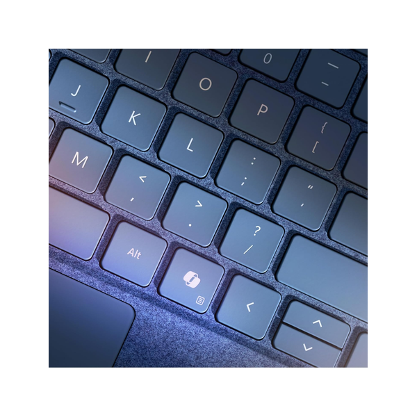 لوحة مفاتيح Microsoft Surface Pro Arabic & English With Copilot، Magnetic Connection، Sapphire، ضمان سنة واحدة | 8XA-00228