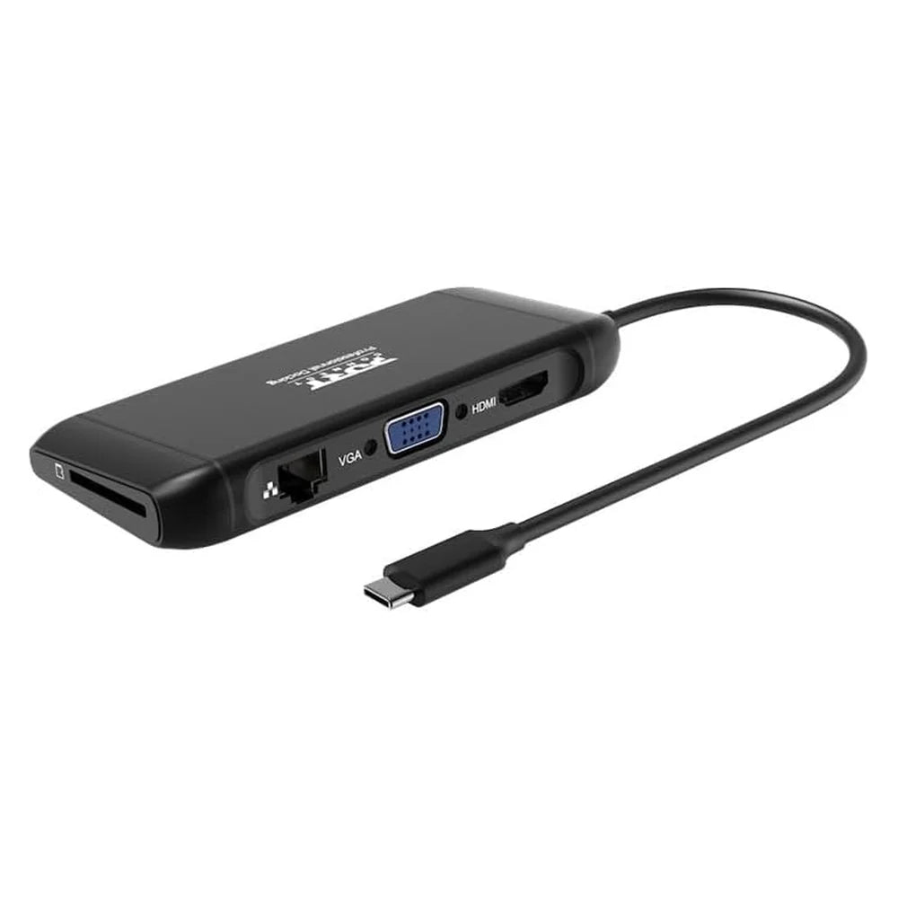 Port 1 X 4K USB-C Mobile Docking Station, 7 Devices, HDMI, VGA, 100W, 5 GB/s Data Transfer Speed, 50cm Cable Length, 1 Year Warranty | 901913