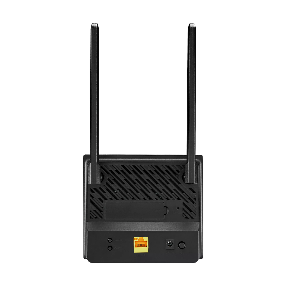 جهاز راوتر مودم 4G LTE من أسوس N300، سرعات تصل إلى 300 ميجابت في الثانية، 4 هوائيات قابلة للفك، توصيل وتشغيل، ضمان لمدة عام | 90IG07E0-MO3H00