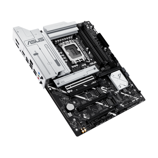 لوحة أم Asus PRIME Z890-P WiFi، مقبس LGA 1851، مقاس ATX، ذاكرة DDR5، PCIe 5.0 مع SafeSlot Core+، USB 20 GBps، Wi-Fi 7، بلوتوث v5.4، HDMI، DisplayPort، Thunderbolt 4، إيثرنت Realtek 2.5 GB With Asus LANGuard، إضاءة Aura Sync، ضمان سنة واحدة