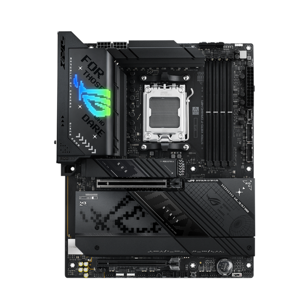 Asus ROG STRIX X870-F GAMING WiFi Motherboard, AM5 Socket, ATX Form Factor, DDR5 Ram, PCIe 5.0 With SafeSlot Core+, Wi-Fi 7, Bluetooth v5.4, Thunderbolt 4, HDMI, DisplayPort, Intel 2.5 GB Ethernet With Asus LANGuard, Aura Sync, 1 Year Warranty |