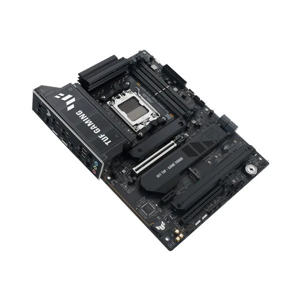 لوحة أم Asus TUF GAMING X870E-PLUS WiFi، مقبس AM5، عامل الشكل ATX، ذاكرة DDR5، منفذ PCIe 5.0 مع SafeSlot Core+، واي فاي 7، بلوتوث v5.4، HDMI، Thunderbolt 4، شبكة إيثرنت Realtek 2.5 جيجابت مع TUF LANGuard، مزامنة Aura Sync، ضمان لمدة سنة | 90MB1M70-M0EAY0