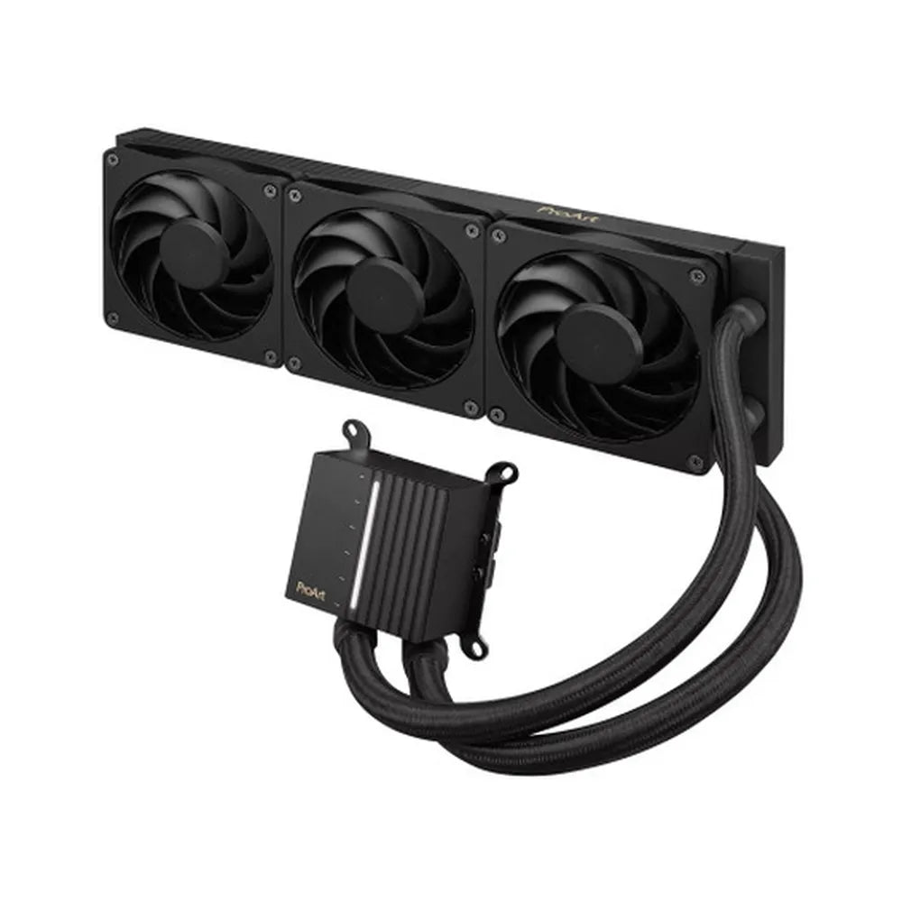 مبرد مائي Asus ProArt LC 360 AIO، مراوح Alphacool Apex Stealth Metal Power، يدعم معالجات Intel، مقابس AMD، أسود، ضمان سنة واحدة | 90RC0120-M0UAY0
