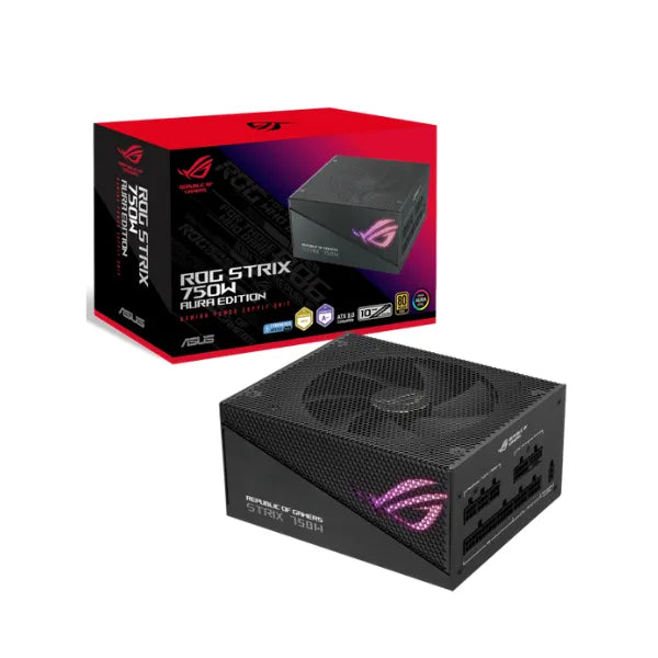 Asus ROG STRIX Aura Edition 80 Plus Gold Power Supply, 750W, Fully Modular, ATX, 1 Year Warranty | 90YE00P3-B0NA00
