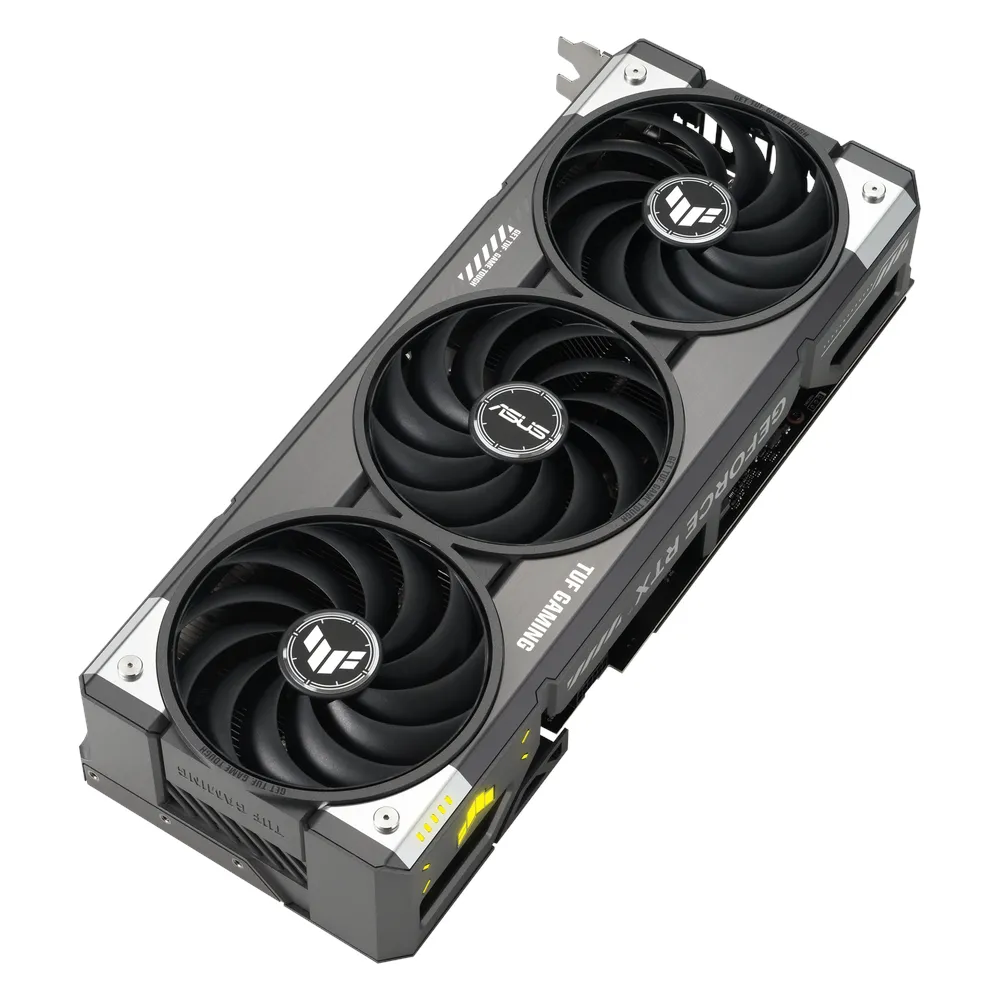 بطاقة رسومات Asus TUF Gaming GeForce RTX 5070 Ti OC Edition، ذاكرة GDDR7 بحجم 16 جيجابايت 256 بت، ومنافذ HDMI 2.1b و DP 2.1b، وواجهة PCI Express 5.0، وسرعة معالج 2588 ميجاهرتز، وسرعة ذاكرة 28 جيجابت في الثانية، ضمان لمدة سنة | 90YV0MD0-M0NA00