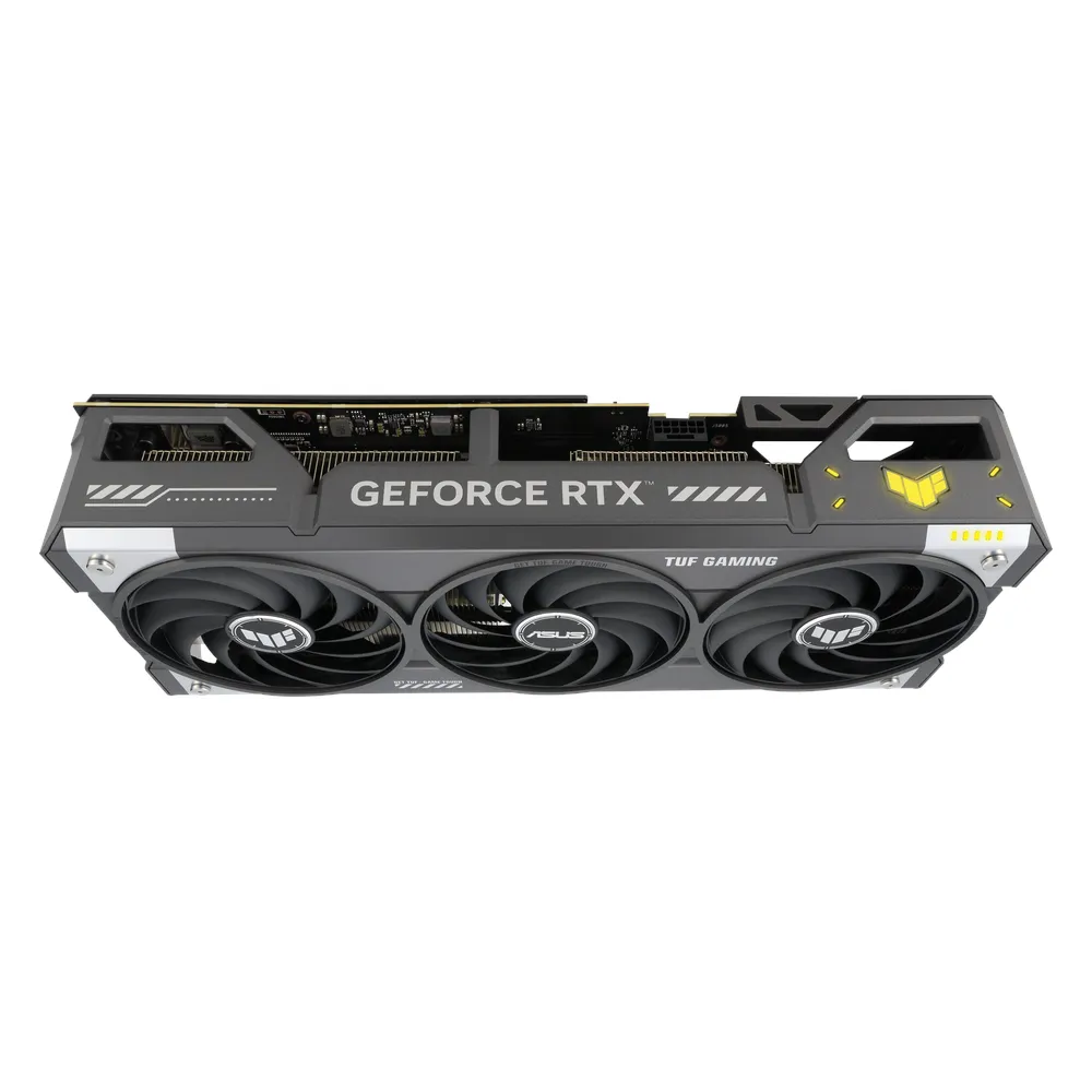 بطاقة رسومات Asus TUF Gaming GeForce RTX 5070 Ti OC Edition، ذاكرة GDDR7 بحجم 16 جيجابايت 256 بت، ومنافذ HDMI 2.1b و DP 2.1b، وواجهة PCI Express 5.0، وسرعة معالج 2588 ميجاهرتز، وسرعة ذاكرة 28 جيجابت في الثانية، ضمان لمدة سنة | 90YV0MD0-M0NA00