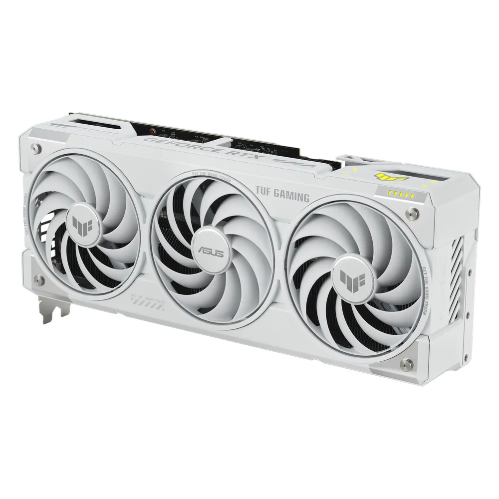 كرت شاشة Asus TUF Gaming GeForce RTX 5070 Ti White OC Edition، ذاكرة GDDR7 16GB 256-bit، مخارج HDMI 2.1b & DP 2.1b، PCI Express 5.0، 2588 MHz Core Clock، تردد ذاكرة 28 Gbps، ضمان سنة واحدة | 90YV0MD3-M0NA00