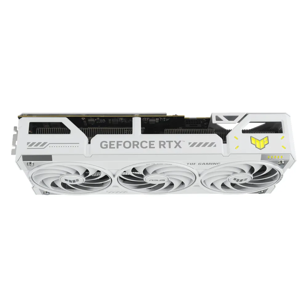 كرت شاشة Asus TUF Gaming GeForce RTX 5070 Ti White OC Edition، ذاكرة GDDR7 16GB 256-bit، مخارج HDMI 2.1b & DP 2.1b، PCI Express 5.0، 2588 MHz Core Clock، تردد ذاكرة 28 Gbps، ضمان سنة واحدة | 90YV0MD3-M0NA00