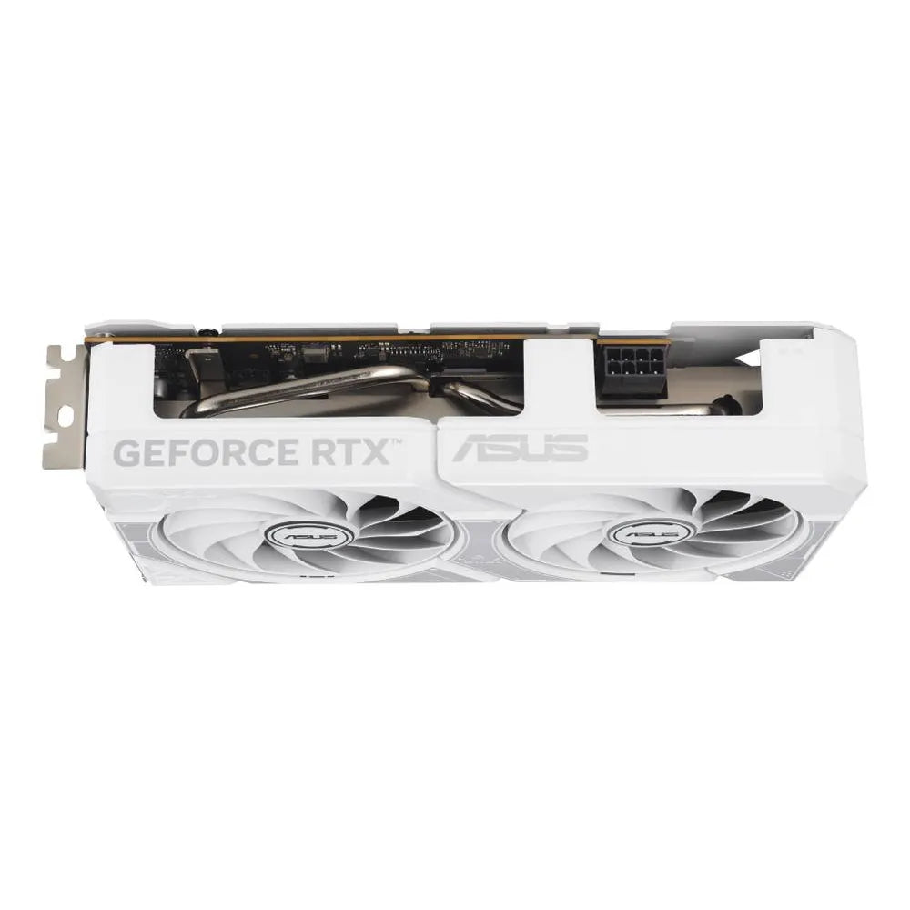 Asus Dual GeForce RTX 5060 White OC Edition Graphics Card, GDDR7 8GB 128-bit Memory, HDMI 2.1b & DP 2.1b Outputs, PCI Express 5.0, 2677 MHz Core Clock, 28 Gbps Memory Clock, 1 Year Warranty | 90YV0N15-M0NA00