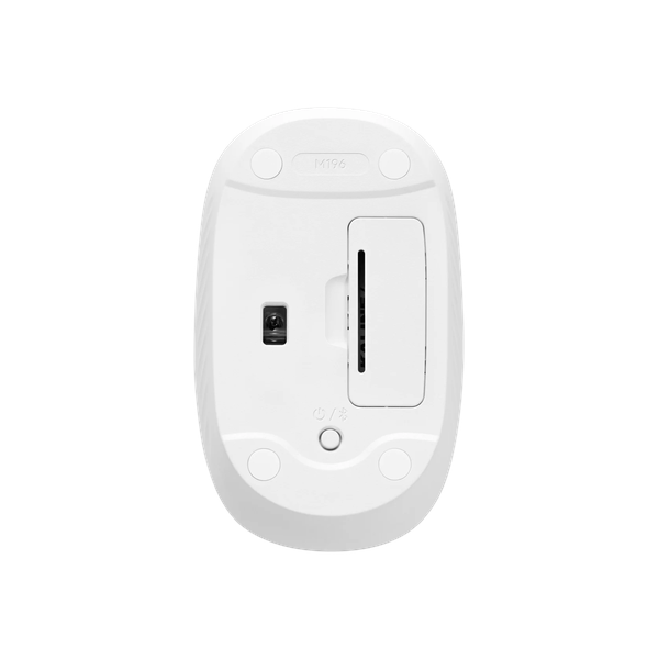 Logitech M196 Bluetooth Mouse, 1000 DPI Optical Sensor, 2D Mechanical Scroll Wheel, Contoured Ambidextrous Design, Off-White, 1 Year Warranty | 910-007460