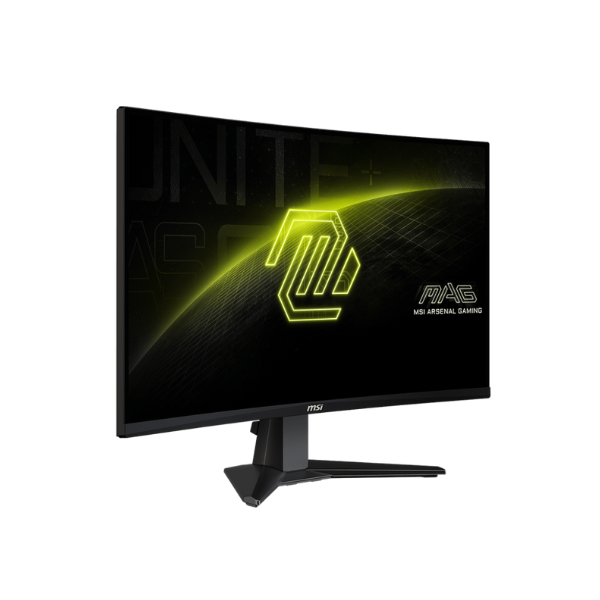 شاشة الألعاب المنحنية MSI 9S6-3CE01M-022 MAG 276CXF بحجم 27 بوصة ودقة FHD (1920 × 1080)، وزمن استجابة 0.5 مللي ثانية، ومعدل تحديث 280 هرتز، ومقاومة للتوهج، ومنافذ HDMI وDP، وقابلة للإمالة والتعديل، وضمان لمدة سنة واحدة | 9S6-3CE01M-022