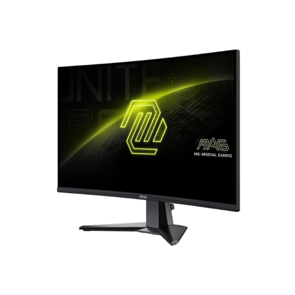 شاشة الألعاب المنحنية MSI 9S6-3CE01M-022 MAG 276CXF بحجم 27 بوصة ودقة FHD (1920 × 1080)، وزمن استجابة 0.5 مللي ثانية، ومعدل تحديث 280 هرتز، ومقاومة للتوهج، ومنافذ HDMI وDP، وقابلة للإمالة والتعديل، وضمان لمدة سنة واحدة | 9S6-3CE01M-022