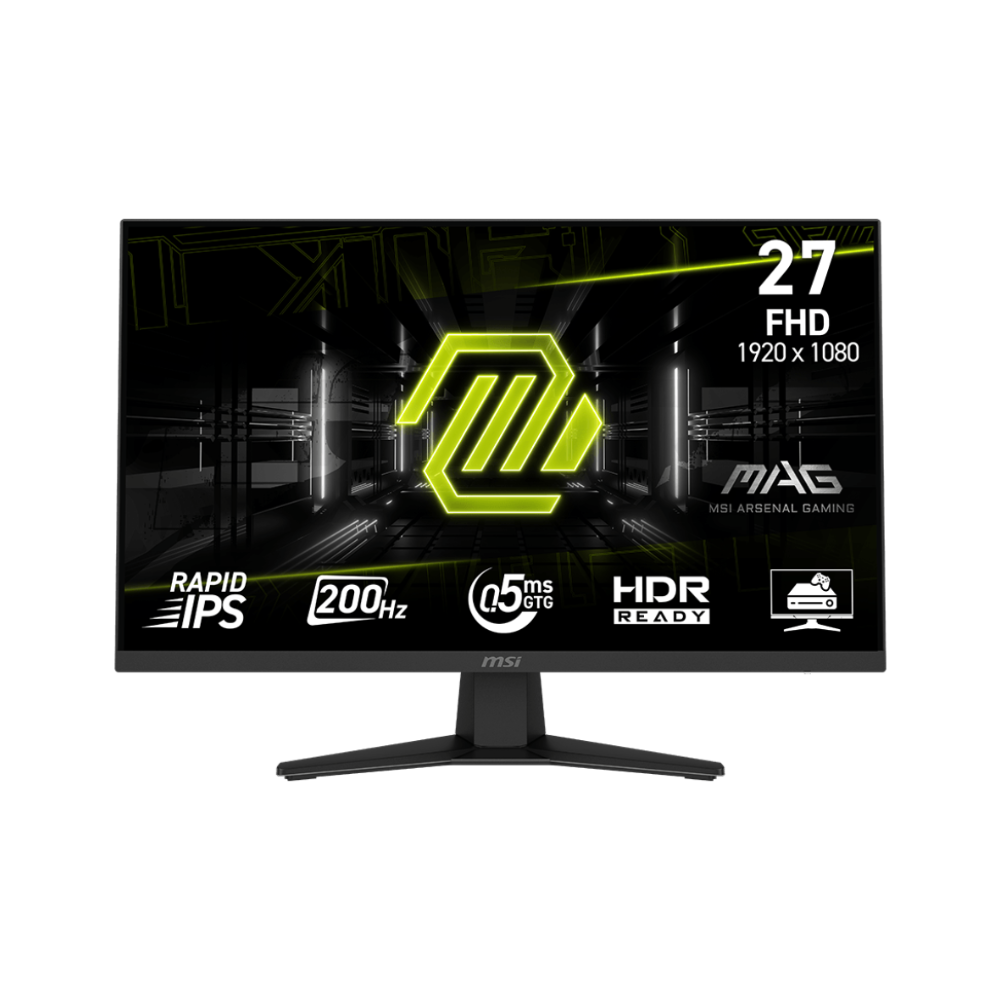 شاشة الألعاب MSI MAG 274F مقاس 27 بوصة FHD (1920 × 1080)، مضادة للتوهج، HDMI، وDP، وإمالة قابلة للتعديل، ضمان لمدة سنة واحدة | 9S6-3CE41H-055