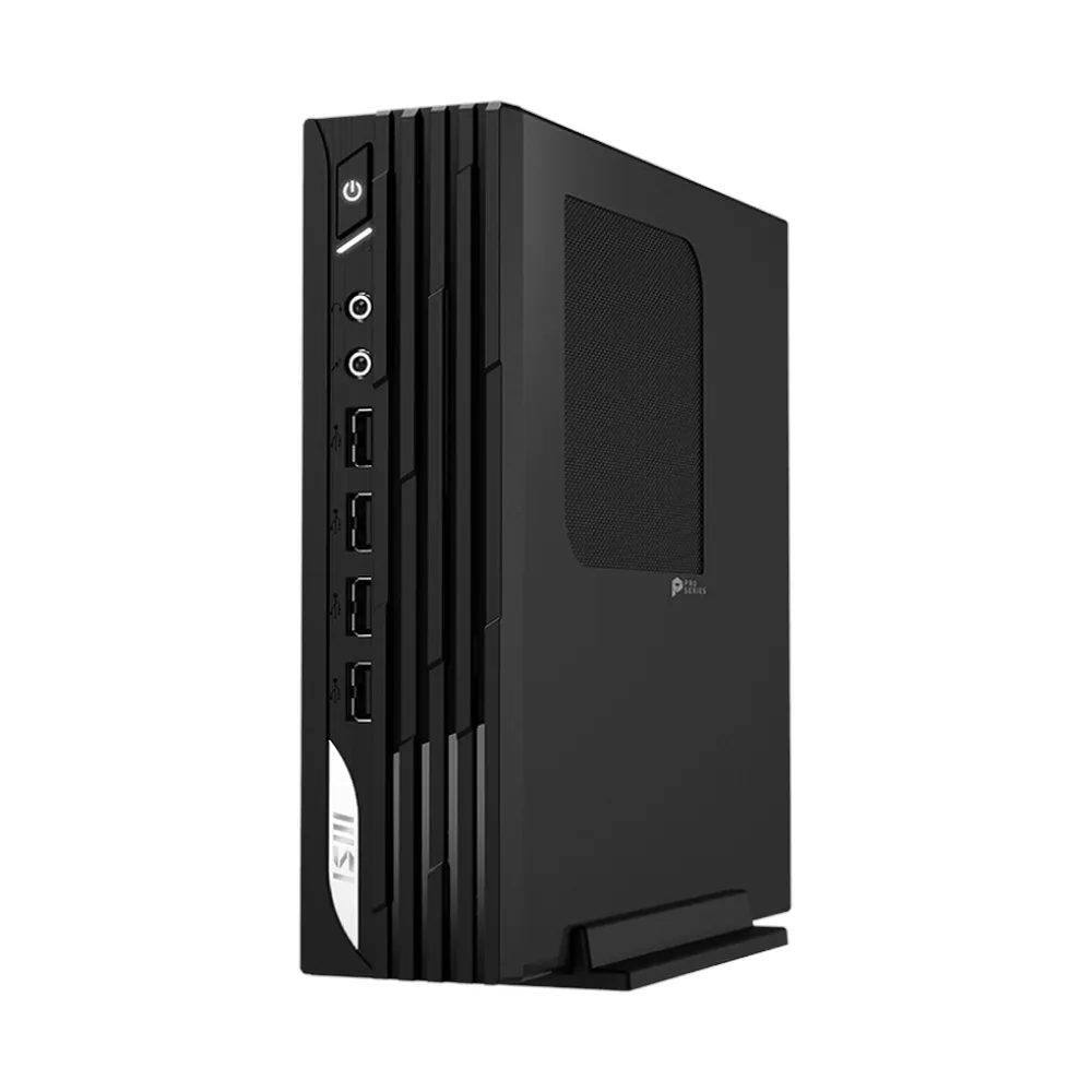 جهاز كمبيوتر مكتبي MSI PRO DP2111M SFF، معالج Intel Core i5-11400، ذاكرة وصول عشوائي (RAM) سعة 8 جيجابايت، قرص صلب (HDD) سعة 1 تيرابايت، رسومات Intel مدمجة، نظام تشغيل DOS، ضمان لمدة سنة | 9S6-B0A411-098