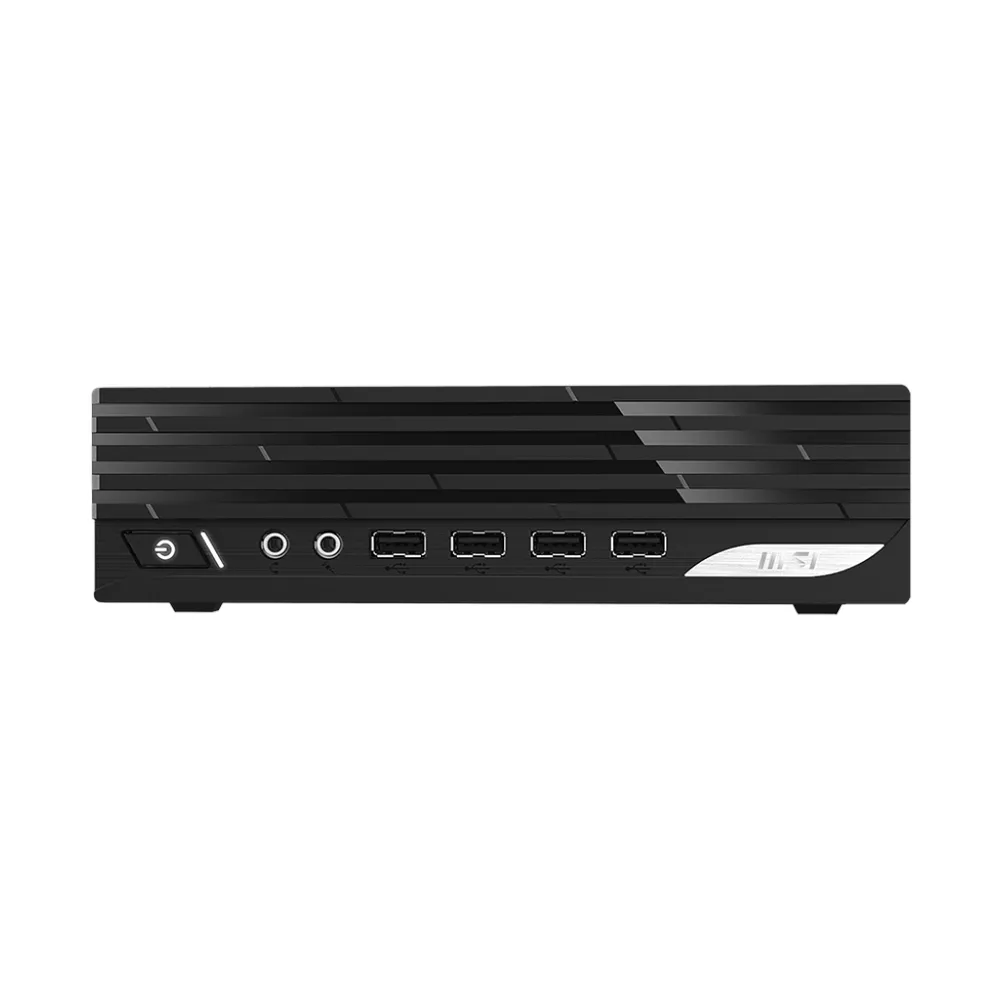 جهاز كمبيوتر مكتبي MSI PRO DP2111M SFF، معالج Intel Core i5-11400، ذاكرة وصول عشوائي (RAM) سعة 8 جيجابايت، قرص صلب (HDD) سعة 1 تيرابايت، رسومات Intel مدمجة، نظام تشغيل DOS، ضمان لمدة سنة | 9S6-B0A411-098