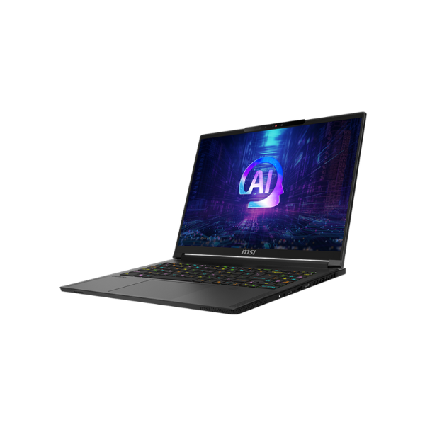 MSI Stealth A16 AI+ Gaming Laptop، معالج AMD Ryzen AI 9 HX 370، ذاكرة 32GB، قرص SSD سعة 1TB، 8 GB GDDR6 NVIDIA RTX 4070، شاشة 16 بوصة QHD+، Windows 11 Home، ضمان سنة واحدة | 9S7-15FK15-254
