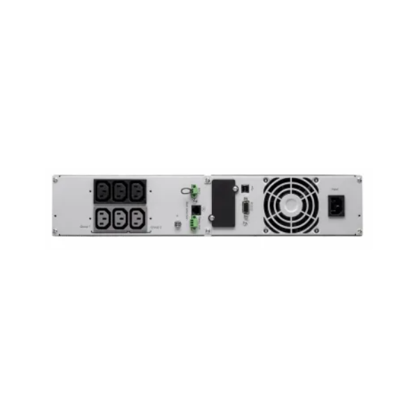 Eaton 9SX UPS 1500 فولت أمبير، 2U للتركيب على الحامل، 230 فولت، 6 منافذ C13، شاشة LCD، ضمان سنة واحدة | 9SX1500iR