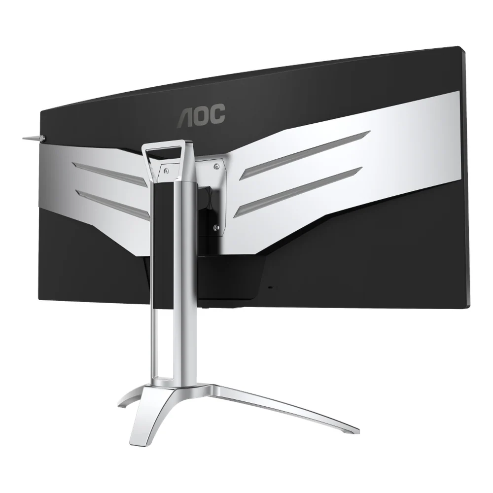 شاشة ألعاب AOC AGON AG352QCX منحنية فائقة الاتساع مقاس 35 بوصة، بدقة (2560x1080)، 200 هرتز، 4 مللي ثانية، FreeSync Premium، HDMI، DP، DVI و VGA، حامل قابل لتعديل الارتفاع/الإمالة/الدوران، أسود وفضي، ضمان لمدة عام | AG352QCX
