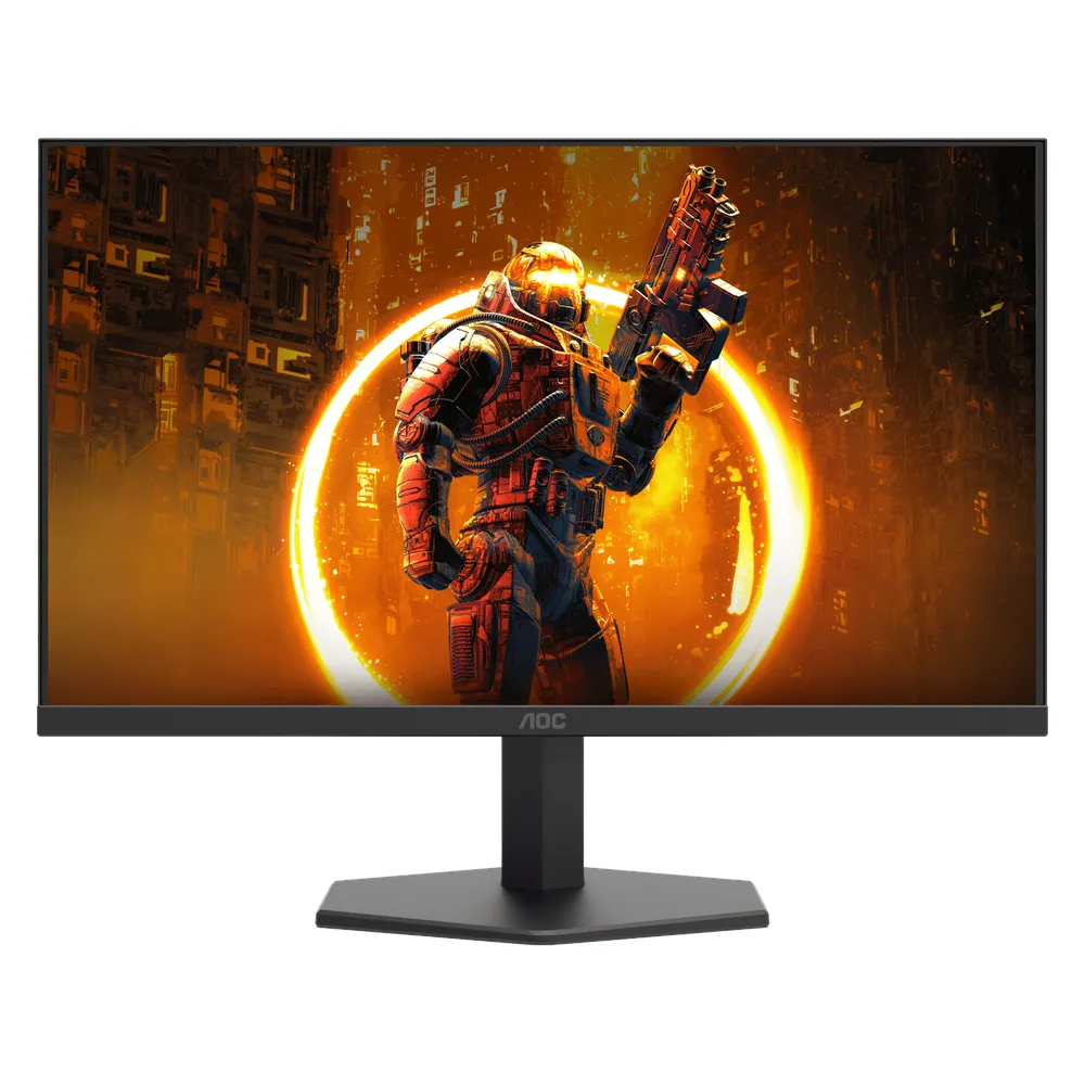 شاشة الألعاب AOC 27G11ZE2، مقاس 27 بوصة بدقة FHD (1920 × 1080)، ومعدل تحديث 240 هرتز، ومقاومة للتوهج، وزمن استجابة 1 مللي ثانية (GTG)، ومنفذ HDMI، ومنفذ DisplayPort، وحامل قابل للتعديل بالإمالة، باللونين الأسود والأحمر، وضمان لمدة عام واحد | 27G11ZE2