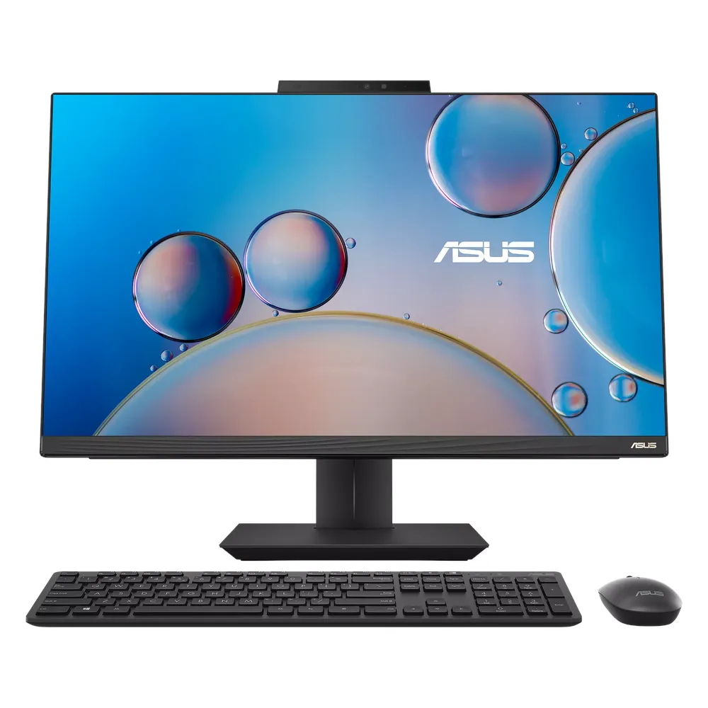 Asus A5702WVA All-in-One Desktop PC, Intel Core i7-1360P Processor, 8GB RAM, 512GB SSD, 27” FHD Touch Display, DOS, Wireless Keyboard, Mouse Included, Black, 1 Year Warranty | A5702WVAT-BPF0030