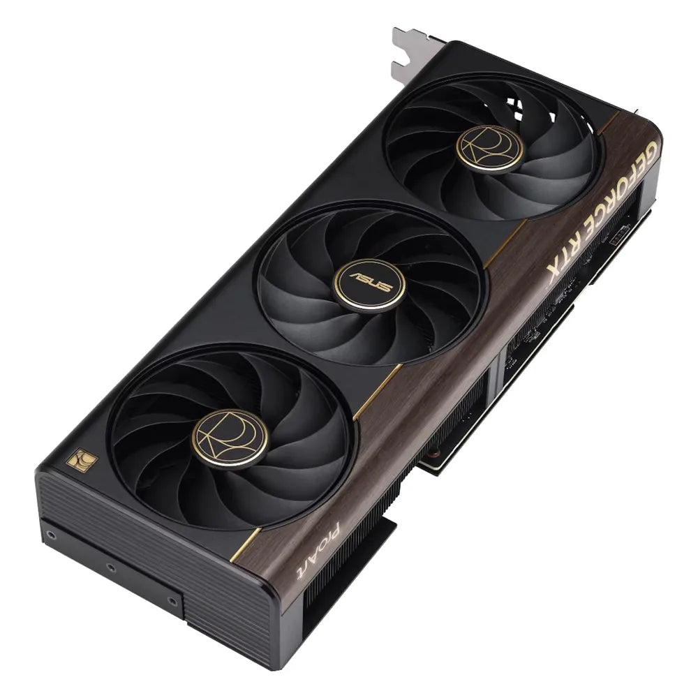 Asus ProArt GeForce RTX 5070 Ti OC Edition Graphics Card, GDDR7 16GB 256-bit Memory, HDMI 2.1b & DP 2.1b Outputs, PCI Express 5.0, 2610 MHz OC Mode Core Clock, 28 Gbps Memory Clock, 1406 AI TOPS, 1 Year Warranty | 90YV0NR0-M0NA00