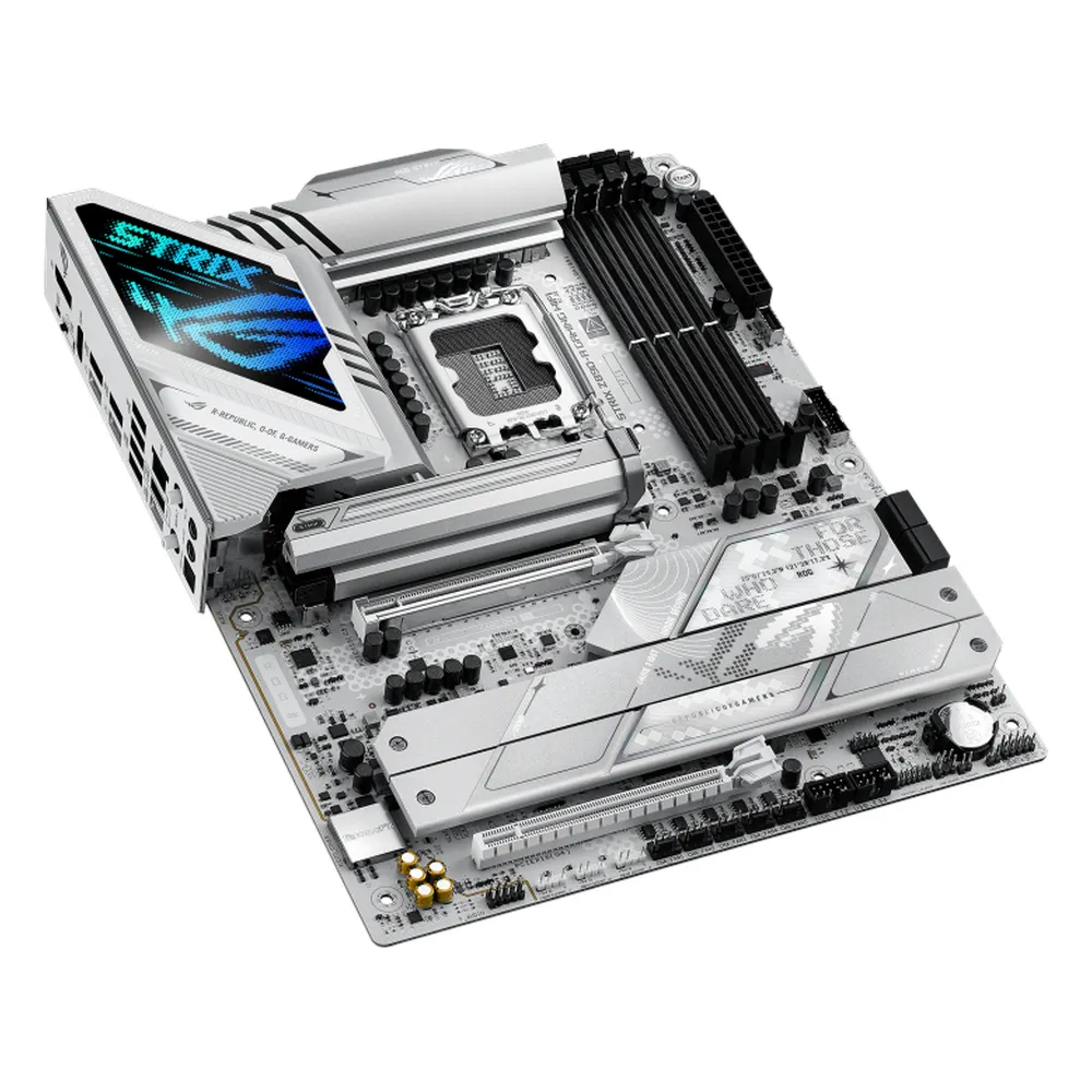 لوحة أم للألعاب Asus ROG Strix Z890-A Gaming WiFi، مقبس LGA1851، عامل الشكل ATX، ذاكرة وصول عشوائي DDR5، منفذ PCIe 5.0، HDMI، DP، Thunderbolt، إيثرنت Intel 2.5 جيجابت، حل طاقة قوي، ضمان سنة واحدة | 90MB1I90-M0EAY0