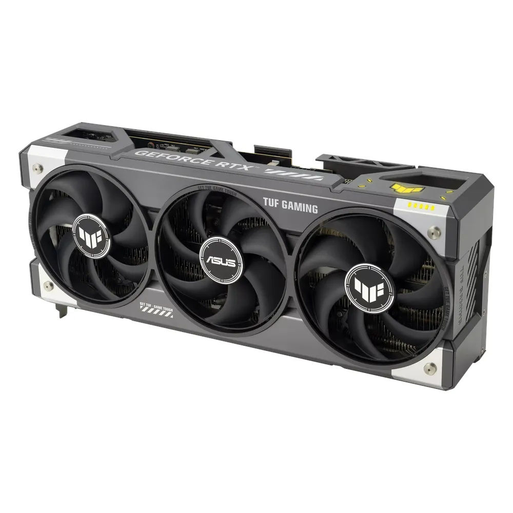Asus TUF Gaming GeForce RTX 5080 OC Edition Graphics Card, GDDR7 16GB 256-bit Memory, HDMI 2.1b & DP 2.1b Outputs, PCI Express 5.0, 2730 MHz OC Mode Core Clock, 30 Gbps Memory Clock, 1801 AI TOPS, 1 Year Warranty | 90YV0M30-M0NA00