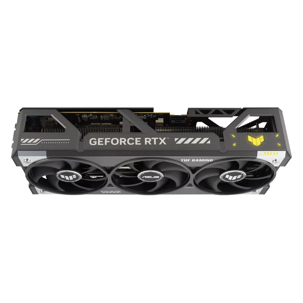 Asus TUF Gaming GeForce RTX 5080 OC Edition Graphics Card, GDDR7 16GB 256-bit Memory, HDMI 2.1b & DP 2.1b Outputs, PCI Express 5.0, 2730 MHz OC Mode Core Clock, 30 Gbps Memory Clock, 1801 AI TOPS, 1 Year Warranty | 90YV0M30-M0NA00