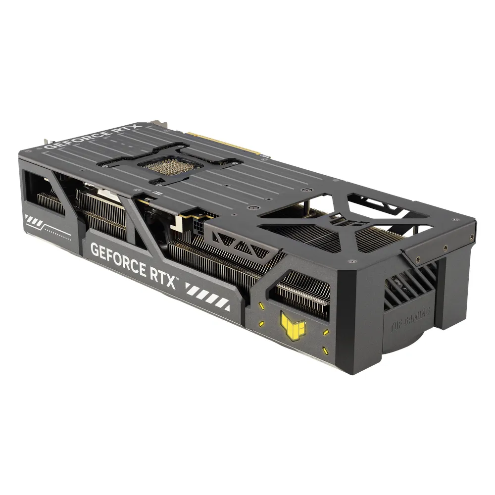 Asus TUF Gaming GeForce RTX 5090 OC Edition Graphics Card, GDDR7 32GB 512-bit Memory, HDMI 2.1b & DP 2.1b Outputs, PCI Express 5.0, 2580 MHz OC Mode Core Clock, 28 Gbps Memory Clock, 3352 AI TOPS, 1 Year Warranty | 90YV0LY0-M0NA00