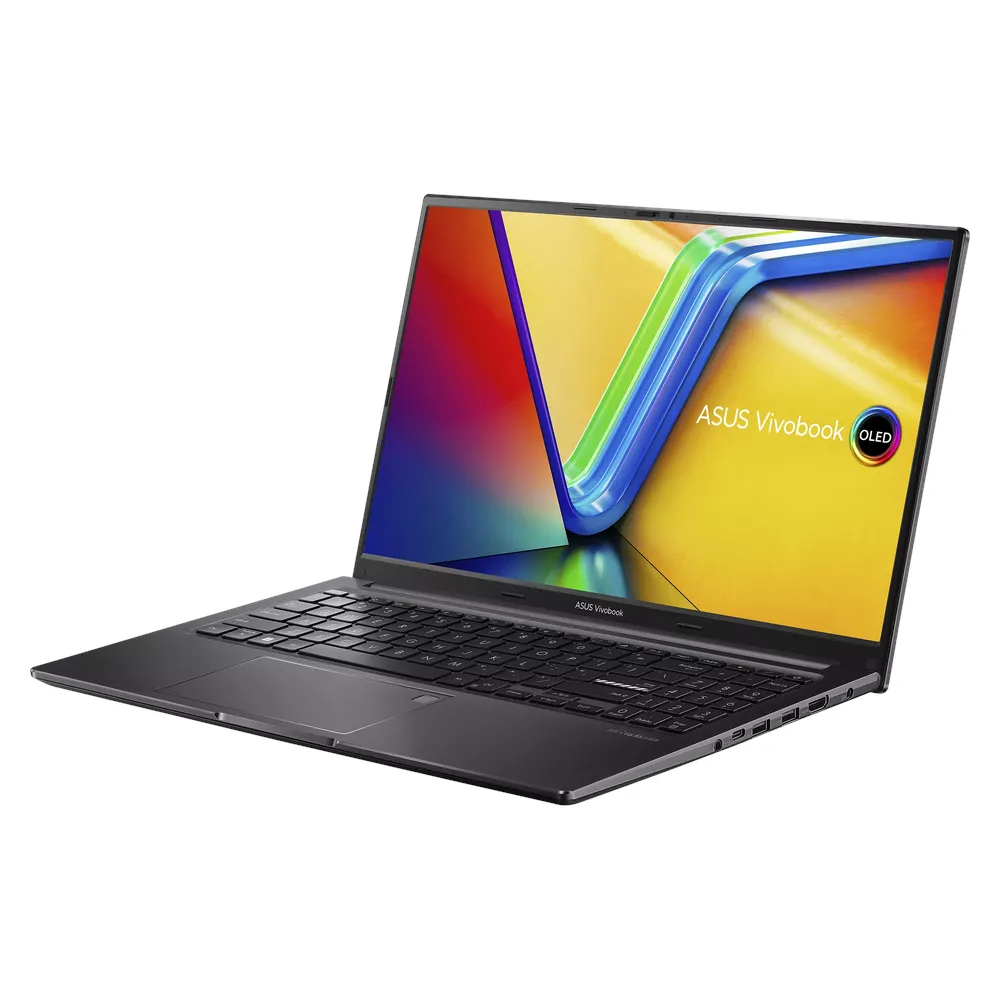 لاب توب اسوس فيفو بوك 15، معالج انتل كور i9-13900H، ذاكرة وصول عشوائي 16 جيجا بايت، قرص صلب 1 تيرا بايت، شاشة OLED 15.6 بوصة 2.8K 120 هرتز، ويندوز 11 هوم، لوحة مفاتيح بإضاءة خلفية باللغتين الإنجليزية والعربية، ضمان سنة | X1505VA-MA897W-VB-1
