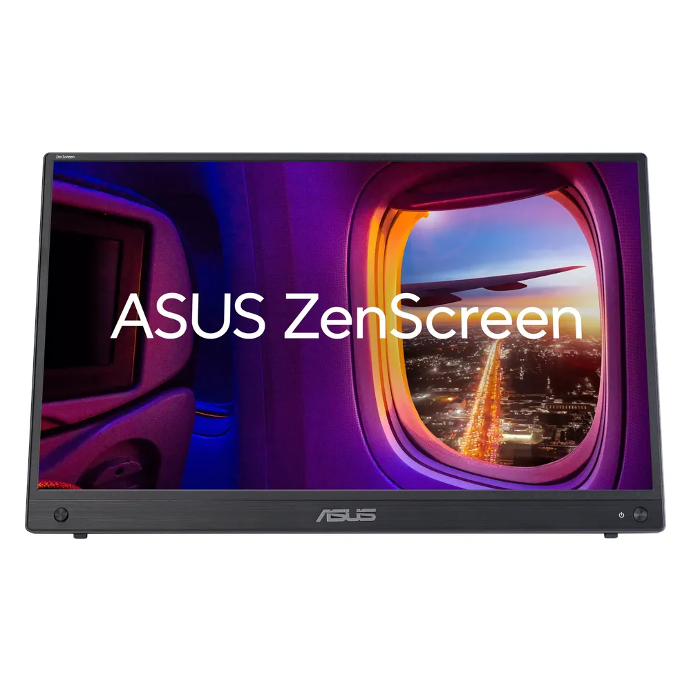 شاشة محمولة Asus ZenScreen MB16AHG مقاس 15.6 بوصة بدقة FHD (1920 × 1080)، ومعدل تحديث 144 هرتز، ومضادة للتوهج، وزمن استجابة 1 مللي ثانية (رمادي إلى رمادي)، ومنفذ USB-C، ومنفذ Mini HDMI، وحامل قابل للتعديل بالإمالة، لون أسود، ضمان 3 سنوات | MB16AHG