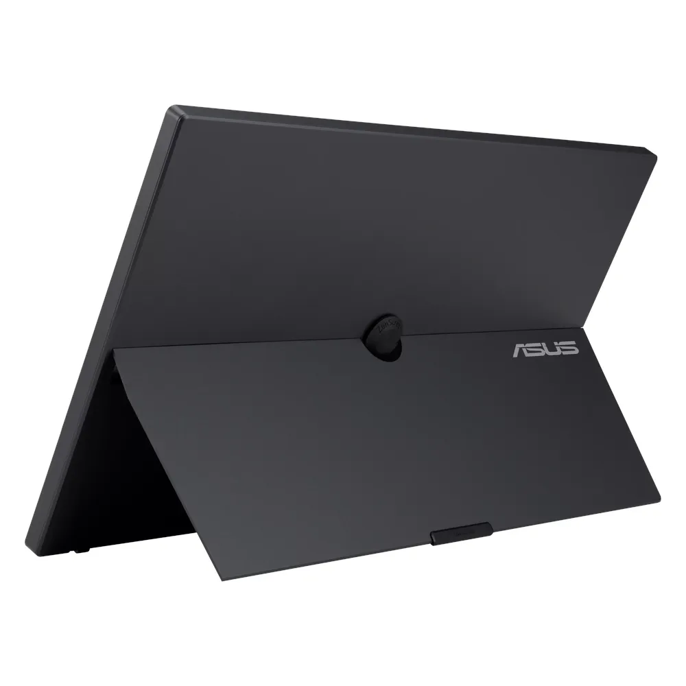 شاشة محمولة Asus ZenScreen MB16AHG مقاس 15.6 بوصة بدقة FHD (1920 × 1080)، ومعدل تحديث 144 هرتز، ومضادة للتوهج، وزمن استجابة 1 مللي ثانية (رمادي إلى رمادي)، ومنفذ USB-C، ومنفذ Mini HDMI، وحامل قابل للتعديل بالإمالة، لون أسود، ضمان 3 سنوات | MB16AHG