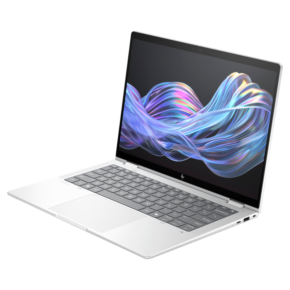 لابتوب Hp EliteBook X Flip G1i Next Gen AI، معالج Intel Core Ultra 7 258V، ذاكرة وصول عشوائي (RAM) سعة 32 جيجابايت، قرص صلب SSD سعة 1 تيرابايت، شاشة WUXGA مقاس 14 بوصة، ويندوز 11 برو، لوحة مفاتيح بإضاءة خلفية إنجليزية وعربية، ضمان لمدة سنة | BA0B3ET