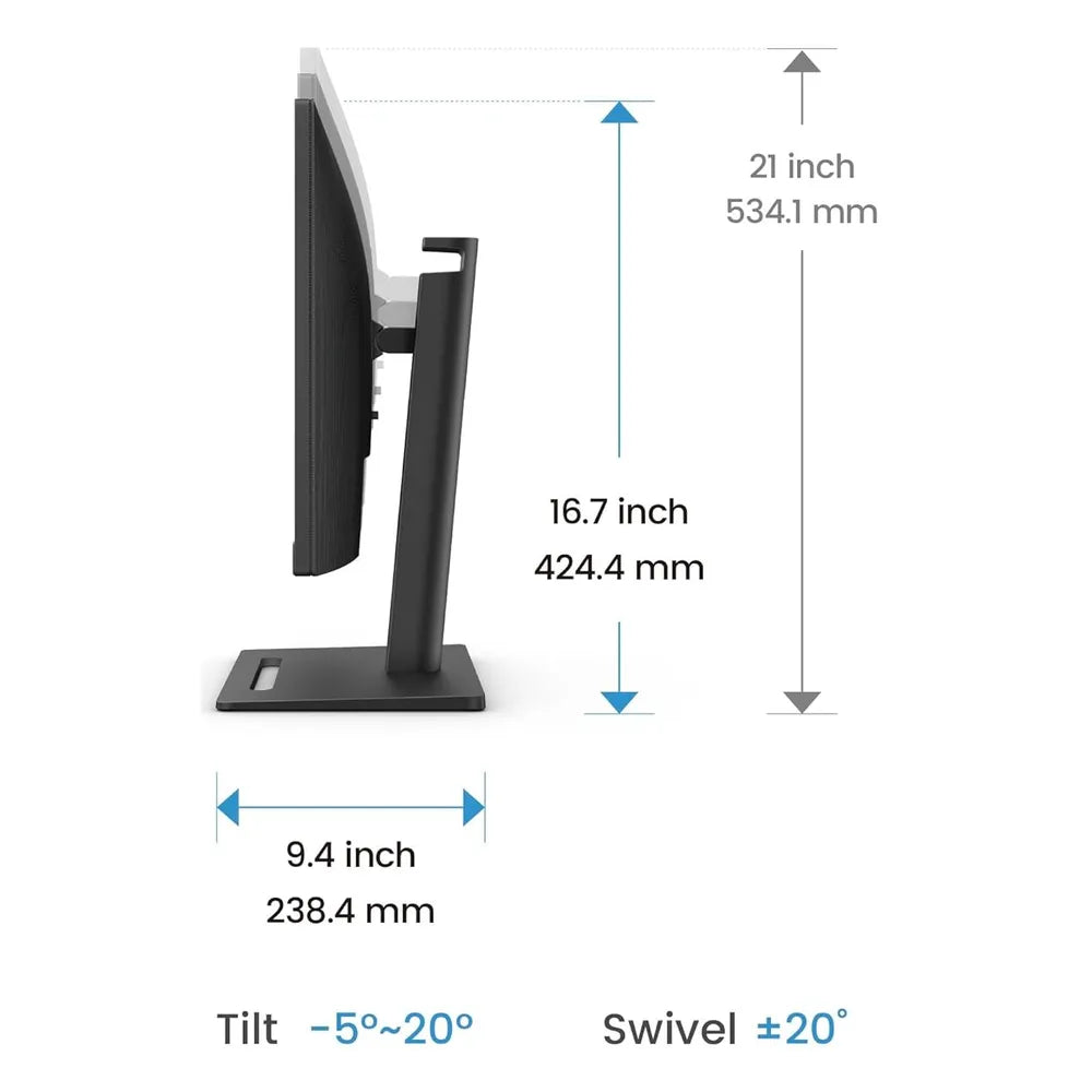 شاشة BENQ GW2790T Eye-Care، مقاس 27 بوصة بدقة FHD (1920 × 1080)، 100 هرتز، مضادة للتوهج، زمن استجابة 5 مللي ثانية، HDMI، DP، حامل قابل للتعديل بالكامل، ضمان سنة واحدة | GW2790T